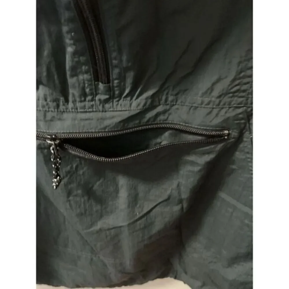 Vintage J Crew Sport Anorak Windbreaker‎ Green Jacket Men's XL Hood Gorpcore
